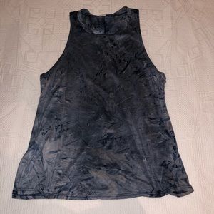 Satin Dressy Tie Dye Tank Top